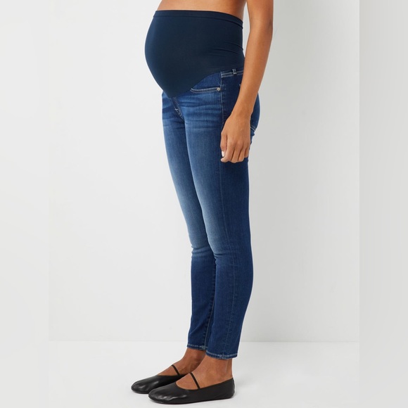 7 for all Mankind Maternity Skinny Jeans - Picture 1 of 5